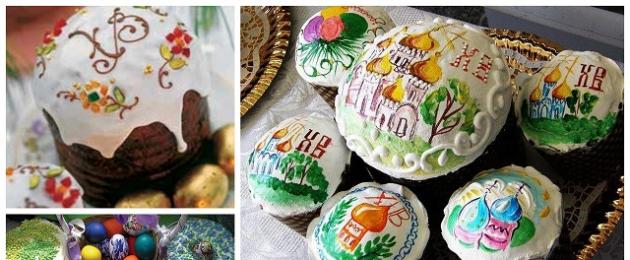 부활절 케이크를 장식하는 방법: 최고의 아이디어와 팁.  부활절 케이크와 달걀을 위한 부활절 장식입니다.  사진과 함께 최고의 아이디어 부활절 및 부활절 케이크 장식 옵션