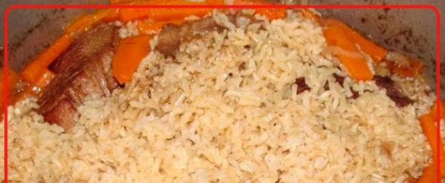 Prepare arroz integral como guarnición.  ¿Cómo cocinar correctamente el arroz integral en una cacerola y en una olla de cocción lenta?  Arroz integral con champiñones