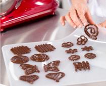 Interesting chocolate cake decorations Chocolate chips for decorating cakes