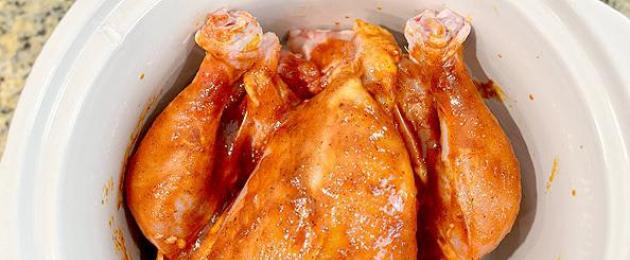 Kako peći piletinu u foliji u rerni.  Mirisna i sočna piletina u foliji u rerni - brzo, jednostavno i ukusno.  Kuhanje piletine u foliji u pećnici - recepti korak po korak.  Pecite cele u foliji