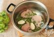 Cauliflower and zucchini puree soup, recipe with photo