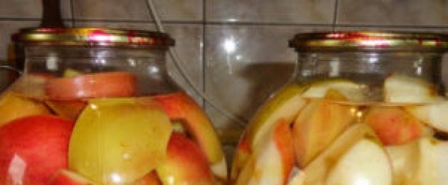 Compota de manzanas enteras.  Compota de manzana para el invierno.  Las mejores recetas.  Editor jefe del portal: Ekaterina Danilova