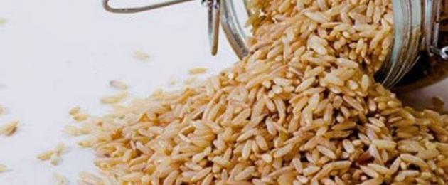 ¿Qué es el arroz integral?  Beneficios y daños del arroz integral índica de grano largo.  Posibles daños y contraindicaciones.