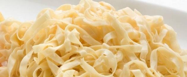 Homemade noodle recipe step by step.  Homemade noodles: the most delicious and simple recipes.  Classic homemade pasta