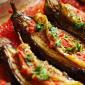 Eggplant baked in the oven