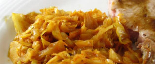 Cabbage stewed with pork and bell pepper.  Recipe: Cabbage Stew with Potatoes and Bell Peppers - Quick Garnish of Potatoes and Cabbage Stewed Cabbage with Peppers and Tomatoes recipe