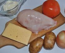 Рецепт приготовления сочного мяса по-французски из курицы Мясо по французки из курицы