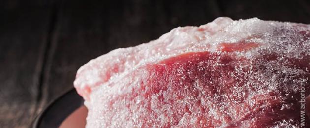 Descongelación rápida de carne.  Cómo descongelar rápidamente pollo, cerdo y ternera.  Video: Descongelar carne en casa.