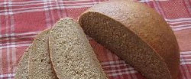 Kako napraviti domaći raženi hleb.  Kako ispeći kruh od raženog brašna kod kuće.  Raženi kruh kod kuće u pećnici, kefir-kvasac