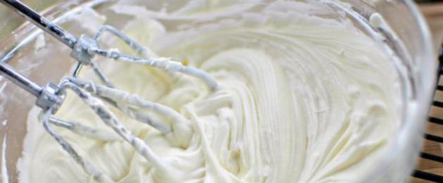 Cheese cream for cake: recipes.  Cream cheese cream Cake cream with melted soft cheese