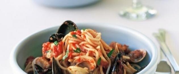 This favorite Italian pasta….  Spaghetti marinara Spaghetti with marinara sauce